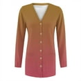 thumbnail image 6 of Delayuji Women’s Cardigan Lightweight Soft Knit Gradient Color Long Sleeve Open Front Coat Cardigan For Women Spring Outfit, 6 of 6
