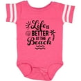 thumbnail image 3 of Inktastic Life is Better at the Beach with Sunshine Seashell and Palm Trees Boys or Girls Baby Bodysuit, 3 of 5