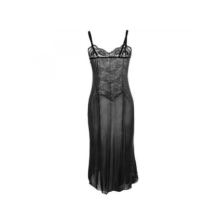 

Lady Sexy Underwear Set Deep V Lace Bodydoll Sleepwear Nightdress Nightgown