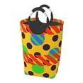 thumbnail image 1 of DouZhe 50L Rectangular Laundry Basket, Geometric Yellow Trend Background Prints Waterproof Foldable Laundry Hamper with Aluminum Handles, 1 of 6