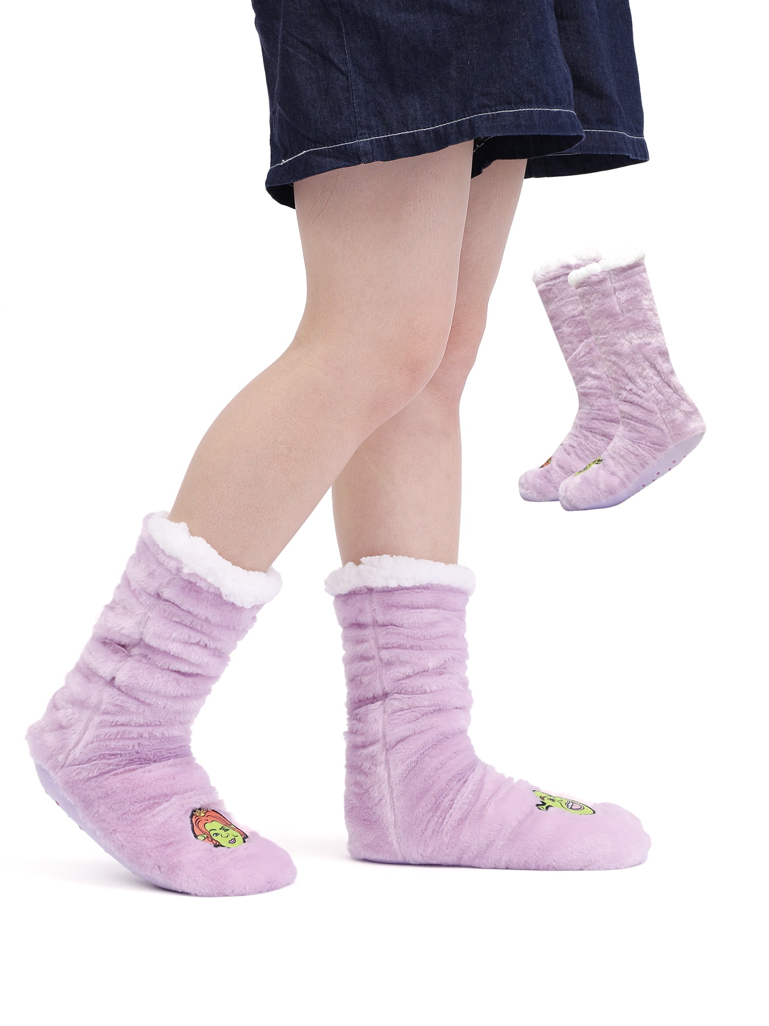 Universal Shrek Womens 1-Pack Slipper Sock, Shoe Size 4-10