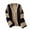 Khaki, variant on ZZwxWA Women's Colorblock Drop Shoulder Button Front Bell Sleeve Knitted Cardigan Sweater