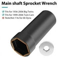 thumbnail image 4 of Mainshaft Sprocket Wrench 1 7/8 Inch with 1/2 Inch Drive and Primary Drive Locking Tool Twin Cam for Big Twin, Twin Cam,1 * Socket tool 1 * Threaded bushing 1 * Drive Locking Tool,Black, 4 of 8