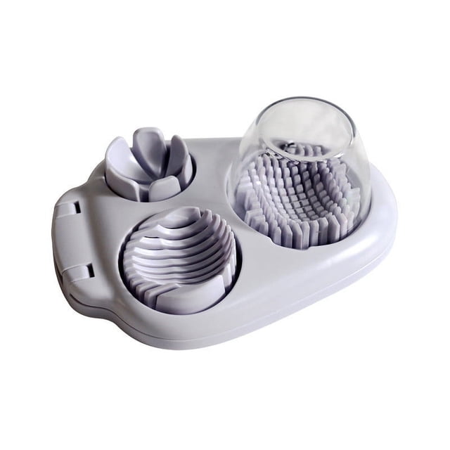 3 In 1 Stainless Steel Egg Slicer Cutter Tool For Hard Boiled Eggs Kitchen Gadget