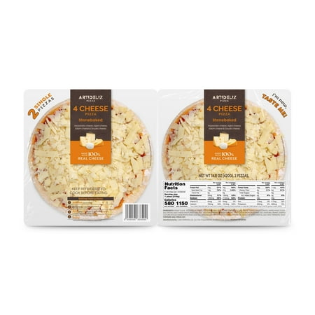 Artideliz 4 Cheese Pizza Twin Pack - ready to bake