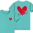 thumbnail image 2 of T-shirts Assortis pour la Famille, T-shirts à Col Rond en Coton pour Adultes et Enfants, Ensembles de Tenues Familiales Confortables pour Photos et Usage Quotidien, 2 of 5
