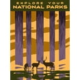 thumbnail image 2 of Green, Jacob 12x14 White Modern Wood Framed Museum Art Print Titled - American Wayfarer II, 2 of 4