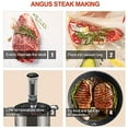 thumbnail image 5 of KitchenBoss Sous Vide Cooker Machine: 1100 Watt IPX7 Waterproof Water Thermal Immersion Circulator Accurate Temperature Control Digital Display, 5 of 8