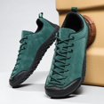 thumbnail image 5 of Men's Lace‑Up Low‑Top Hiking Trail Shoes, Synthetic Leather Upper Mesh Lining Square Toe Rugged Rubber Outsole Lightweight Footwear For Trekking Walking And Daily Outdoor Activities, 5 of 7