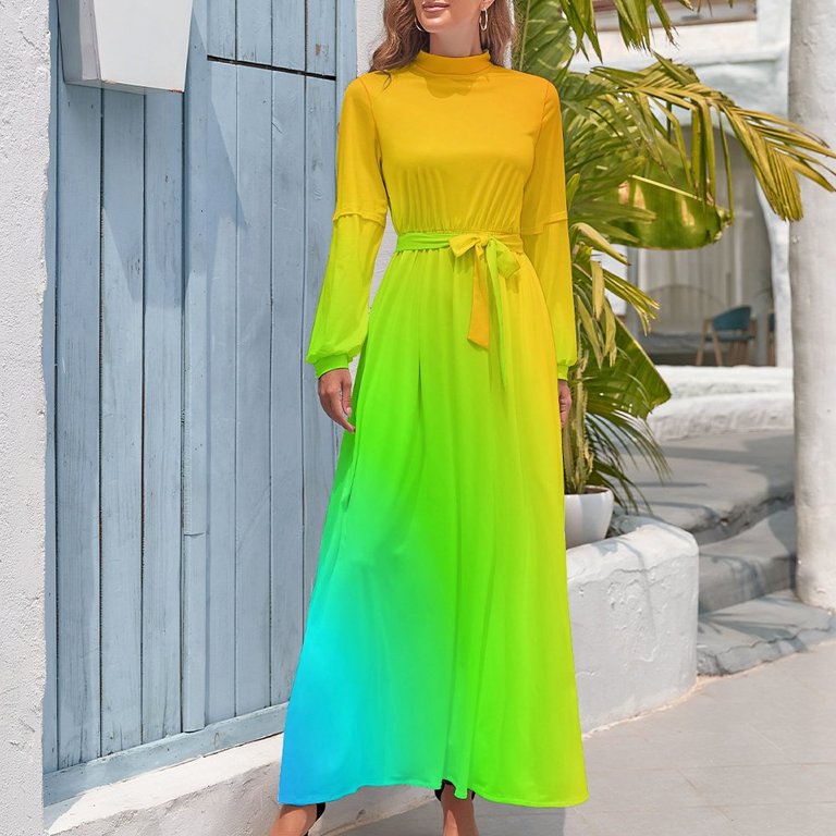 chinese dress ladies Long-Sleeved Shirt Dress Fashion Loose V-Neck Long Dresses Spring and Autumn Clothing for Women Black / S main image 1