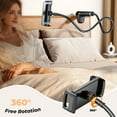 thumbnail image 3 of Gooseneck Tablet Stand Holder for Bed with Adjustable 70CM Long Arm and Stable Double Clip Designing, 3 of 8
