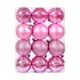 thumbnail image 2 of Feimajia - 24 mini bolas navideñas irrompibles para árbol de Navidad, 3 cm, color rosa, 2 of 5