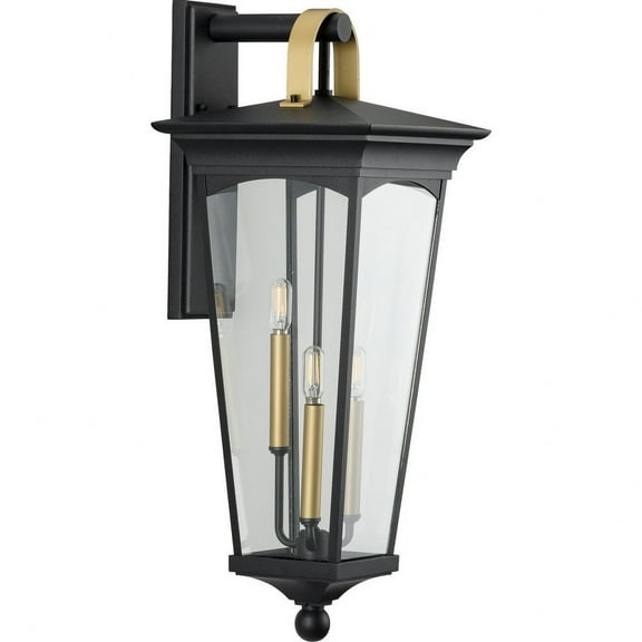 Progress Lighting P560184 Chatsworth 3 Light 28" Tall Outdoor Wall Sconce - Black