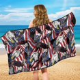 thumbnail image 4 of Garronmavis Patriotic Eagle Flag Car Seat Towel Sweat Easy Installation 1 PC Front Car Seat Protector with Storage Bag Universal Fit for Cars SUV Trucks Sedan Van, 4 of 9
