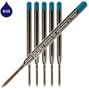 Jaymo Replacement for Parker 30526PP - Measures 3.875 in / 98 mm Long - G2 Gel Ballpoint Pen Refill - 6 Blue