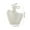 White, variant on Small Ceramic Look Vase, 8 Inch Glossy Minimalist Bud Vase for Dried Flowers, Plastic Decorative Vase for Tabletop, Desk, Shelf Decor - Lightweight & Unbreakable