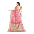 thumbnail image 4 of Ethnic Asia Art Silk Pink Saree Daily Wear Unstitched Blouse Piece, 4 of 5
