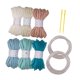 thumbnail image 4 of 6x Hilo de tejer Hilos gruesos Cojín suave Crochet Decoración del hogar Elástico F, 4 of 9