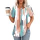 thumbnail image 2 of Camiseta Casual de Cuello Redondo de Manga Corta de las Mujeres, Top Ligero de Moda para el Uso Diario, 2 of 5