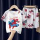 thumbnail image 1 of Pijama de manga corta para niños de Mickey Mouse Spider-Man, traje de verano para niña y niño, ropa de casa de dibujos animados, traje fino de dos piezas, Pijama16 135-145cm Gao Jinjia LED, 1 of 2