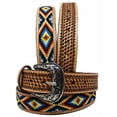 thumbnail image 2 of 32  Unisex 1.5" Western Basketweave Tooled Full-Grain Leather Belt 26RT61, 2 of 2