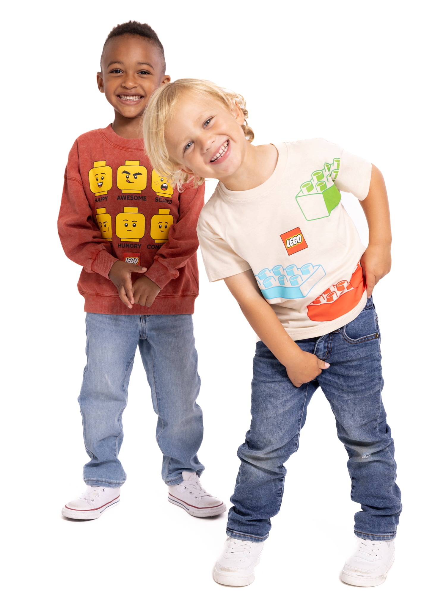 Lego Toddler Long Sleeve Graphic Crewneck, Sizes 12M-5T