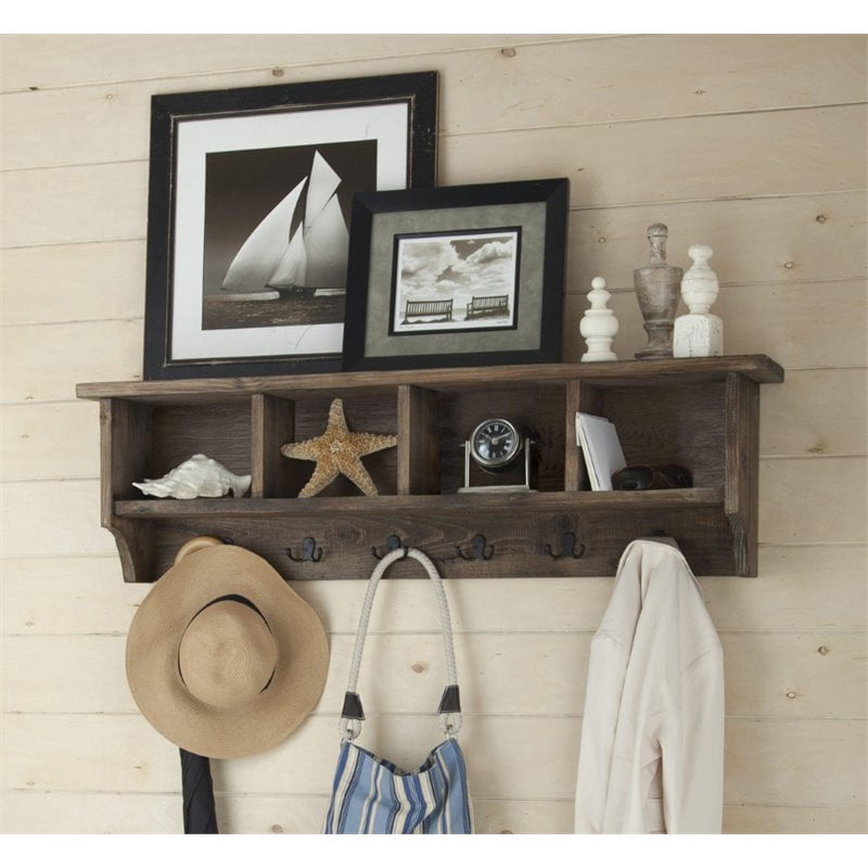 Modesto 48 Metal and Reclaimed Wood Wall Coat Hook with Bench
