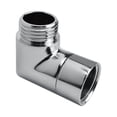 thumbnail image 5 of Shower Elbow Adapter Coupling Bathtubs Parts Bathroom Fixtures Chrome Plate Finish Male to Female Thread Shower Arm Extension right angle, 5 of 8
