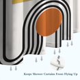 thumbnail image 6 of Orange Boho Geometric and Plant Pattern Shower Curtain 72"x84" ,Bathroom Decorative Shower Curtains Set with 12 Hooks,Modern Waterproof Washable Shower Curtain, 6 of 6