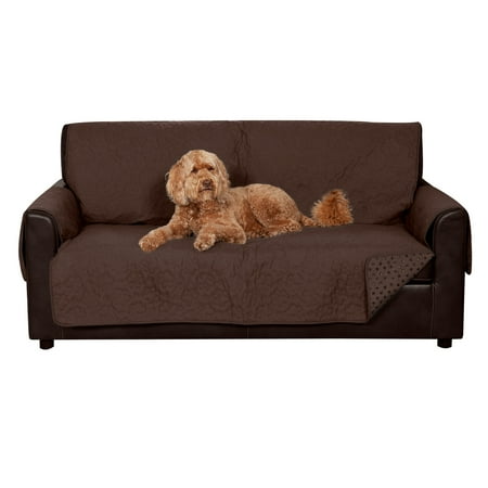 UPC: 0842229129182 | FurHaven Pet Products | Non-Skid Furniture Protector for Sofas & Chairs – Sofa Dark Brown