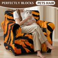 thumbnail image 4 of Chririnla Tiger Stripe Pattern 2 Pieces Armchair Couch Cover for Living Room Banquet Stretch Non-Slip Armchair Slipcovers Fabric Sofa Slipcovers, 4 of 8