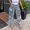 Blue, variant on Womens Baggy Jeans High Waisted Wide Leg Distressed Denim Pants Y2k Streetwear Ruched Frayed Trousers Relaxed Fit Clothes Light Blue L