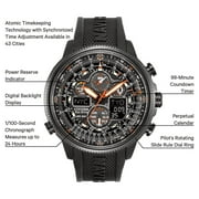 Citizen Mens Eco-Drive Navihawk Atomic Alarm Chronograph Watch, JY8035-04E