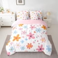 thumbnail image 2 of Castle Fairy Teens Colorful Flowers Bedding Comforter Set,Spring Garden Queen Bedding Sets, 2 of 8