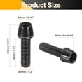 thumbnail image 2 of Uxcell 6pcs Tornillos de Caliper de Freno de Disco de Bicicleta M5x18mm MTB, Negro, 2 of 7