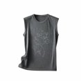 thumbnail image 5 of Azrian Womens Tops,Women's Print Vest Casual Loose Top Sleeveless Tank Sport Pullover Tunic Tops, 5 of 5