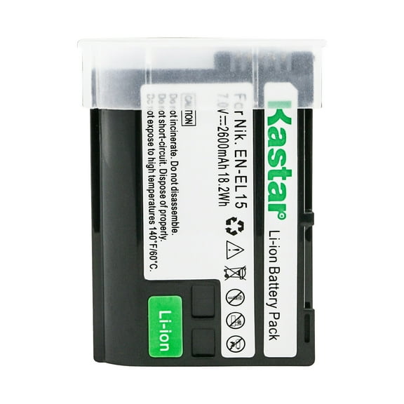 Kastar 1-Pack EN-EL15 Battery Replacement for Nikon EN-EL15 Battery, Nikon MH-25, MH-25a, MH-25b Charger, Nikon MB-D11, MB-D12, MB-D14, MB-D15, MB-D16, MB-D18 Grip, Nikon D7000, D7100, D7200 Camera