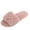 Pink, variant on Pearl Faux Fur Slippers, Women's Pearl Embellished Faux Fur Slippers Glamorous Open Toe Plush Slides Cozy Fleece Flat Spa Sliders Luxury Non Slip Bedroom Lounge Mules, Gray 5.5