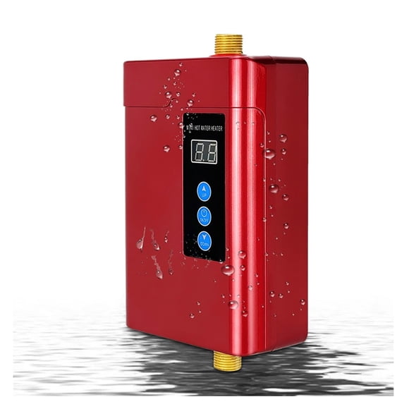 Household Mini Electric WaterHeater Tankless Instant Water Heater Heating Machine Water Heater ,Digital Temperature Display