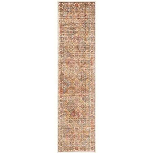 Safavieh Sevilla 2'1" X 8' Power Loomed Viscose Rug in Ivory