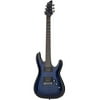 Schecter Blackjack Slim Line Series C-1 6-String Electric Guitar, See-Thru Blue Burst, with Passive Pickups, 1021