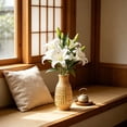 thumbnail image 4 of 31.49in Multi Color Artificial Lily Stem Plastic Faux Flower Wedding Home Hotel Decor, 4 of 6