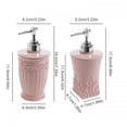 thumbnail image 2 of Square Dispenser Bottle Bathroom Shampoo Body Soap Bottle Large-capacity Smooth Liquid Soap Dispenser Bottle Empty Pink, 2 of 8