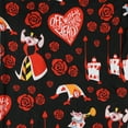thumbnail image 3 of Alice In Wonderland Pjs Womens Queen Of Hearts All Over Print Pajama Pants, 3 of 5