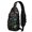Game Controller Black Pattern, variant on Game Controller Black Pattern Sling Backpack, Casual Day Sling Pack with Earphone Port, Breathable Padded Back Gift Ideas for Hiking Cycling Walking