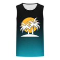 thumbnail image 5 of BXINGOHAI Mens Summer Beach Tank Top Tropical Hawaiian Palm Tree Print Sleeveless Shirts Muscle Tee Vacation Shirts Today Sales Sky Blue,M, 5 of 5
