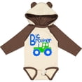 thumbnail image 3 of Inktastic Big Brother Tractor Boys Long Sleeve Baby Bodysuit, 3 of 5