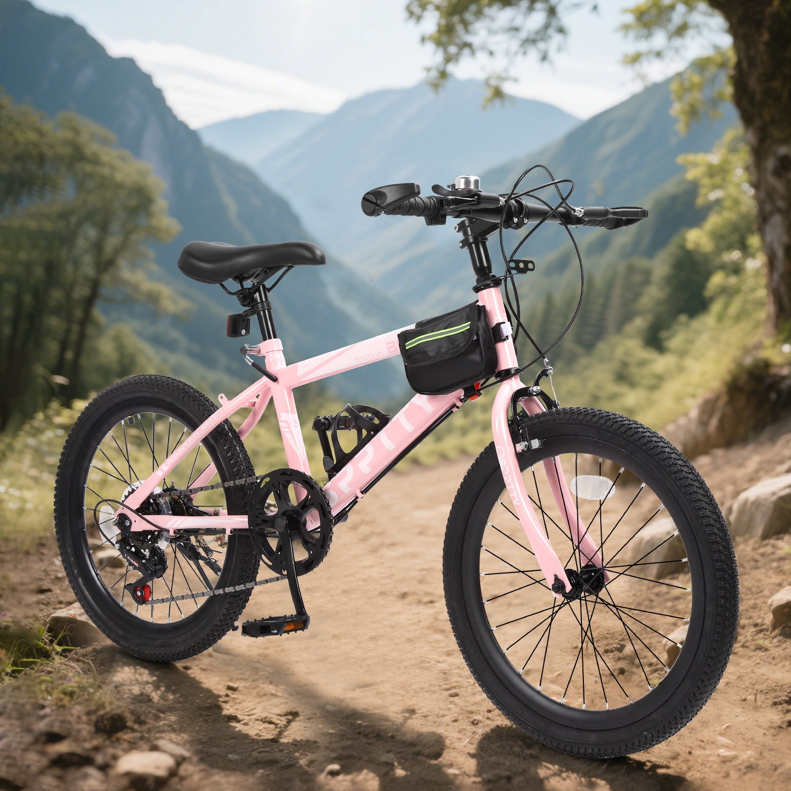 20-24 inch Bike,6-Speed Mountain Bike for Men Women Boys Girls,Comfort Saddle,Pink