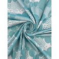 thumbnail image 4 of Kokka Cotton Woven Jacquard Fabric Turquoise - per yard, 4 of 6