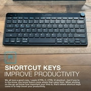 JLab GO Wireless Keyboard for Windows | Mac | iOS | Android | Chrome, 2.4 GHz Wireless, Bluetooth 5.0,Connect up to 3 Devices, Multi-Media knob, Designed for PCs, Laptops, Tablets and Smart Phones